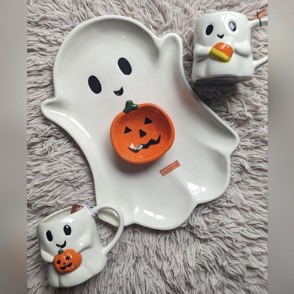 Friendly Ghost 👻 Side Plate / Spoon Rest - Picture 6 of 7